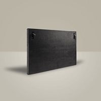Double bed headboard DUNEScontemporaryfabricblack