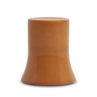 Contemporary side table In girumclayterracotta baseround