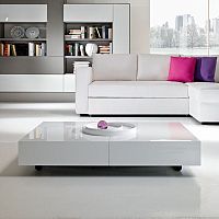 Contemporary coffee table ITACAwoodensteelrectangular