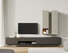 Contemporary living room wall unit ON SALN 1wood veneermatte lacquered woodnatural oak