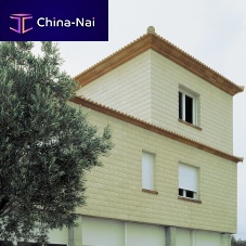 Concrete wall cladding panel ROUGH-HEWN stonefor facadeglued