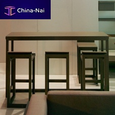 Contemporary high bar table WEST COASTaluminumrectangularhome
