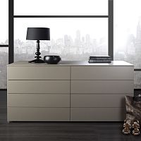 Contemporary chest of drawers DRESS-IN lacquered woodnot specifiedgray