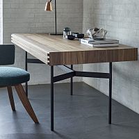 Free-standing office desk HARRI 1 personcontemporarysolid wood