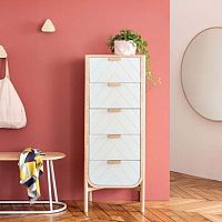 Contemporary chiffonier MARIUSoakwood veneerMDF