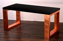 Contemporary table Xoakcopperrectangular