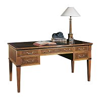 Free-standing desk CUEVAS traditionalwood veneerstraight