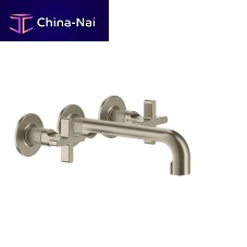 Double-handle washbasin mixer tap INCISO : 58190wall-mountedmetalbathroom