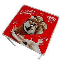 Contemporary dining table aluminumsquarecustom