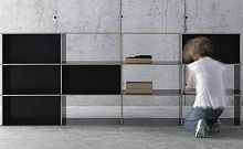 Free-standing bookcase J.M.B/4.3.2modularlowcontemporary