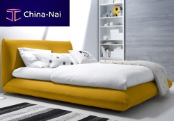 Double bed JALIScontemporaryupholsteredfabric
