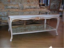 Louis XV style coffee table CELIAglasswoodenrectangular