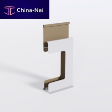 2-bar towel rack Bsetfloor-mountedthermo-lacquered aluminumfor hotel