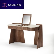 Contemporary dressing table TS12 SHAPEwoodenleatherwith long legs