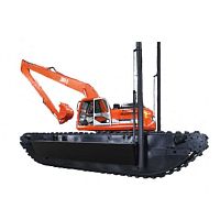 Wheeled undercarriage ASMPHIBIOUS PONTOONfor heavy vehicles