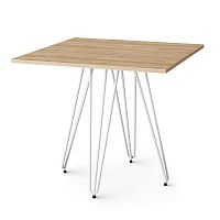 Contemporary table Funwoodensteel baseround