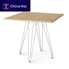 Contemporary table Funwoodensteel baseround