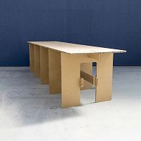 Design table VANVEScardboardcardboard baserectangular