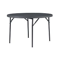 Folding table Planet120contemporaryhigh-density polyethylene (HDPE)powder-coated steel base