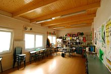 Glue-laminated wood girder