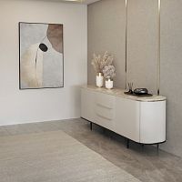 Contemporary sideboard venicewoodenmetalmarble