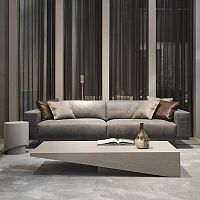 Contemporary coffee table KOBEoakMDFoak base