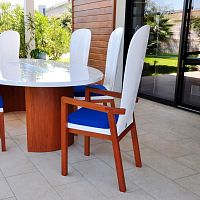 Contemporary garden chair FJORDoutdoorindoorpolyester