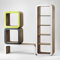 Modular shelf MORETTOoriginal designcardboardwhite