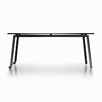 Contemporary table FASTmelaminesteel baserectangular