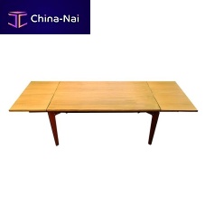 Contemporary table LEGGERO 02 oaklaminated woodCOR-TEN® base