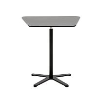 Contemporary side table XOsteelsteel basetrapezoidal