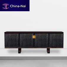 Contemporary sideboard IRISH brasswith drawerswith swing doors