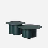 Contemporary side table Rayonspowder-coated steelpowder-coated steel baseround