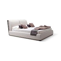 Double bed ADAMcontemporaryupholsteredwith headboard