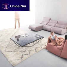 Contemporary coffee table AVETglassmetal basesquare