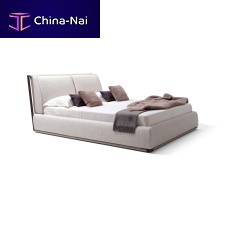 Double bed ADAMcontemporaryupholsteredwith headboard