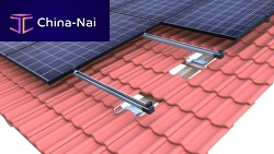 Tile roof PV mounting system top-fixfor portrait installationaluminiumfree-standing