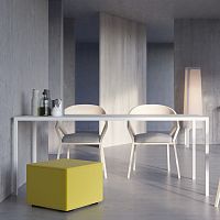 Contemporary table SIMPLICOpowder-coated steelrectangular