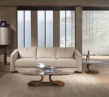 Contemporary side table TL58 MISTRALwalnutroundhome