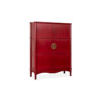 Classic bar cabinet ORIENTALlacquered woodwith hinged doorwith drawers