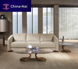 Contemporary side table TL58 MISTRALwalnutroundhome