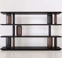 Free-standing bookcase INKcontemporarywalnutash