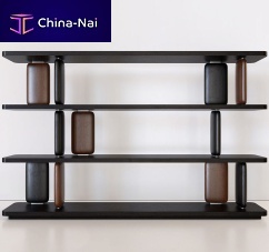 Free-standing bookcase INKcontemporarywalnutash