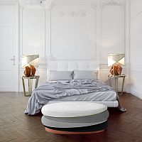 Contemporary bed bench Obsidianvelvetcottonhome