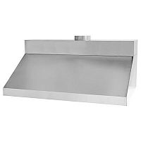 Wall-mounted extractor hood for commercial kitchen