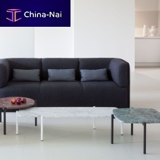Contemporary coffee table BLADE MDFmarblesteel base