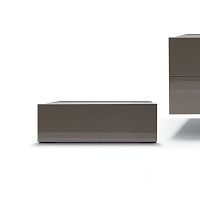 Contemporary bedside table TAO NIGHT 10lacquered woodmetal baserectangular