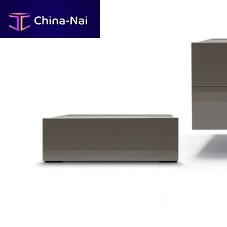 Contemporary bedside table TAO NIGHT 10lacquered woodmetal baserectangular