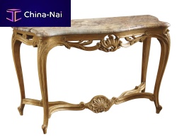 Louis XV style sideboard table CLMENCEmarbleoakrectangular