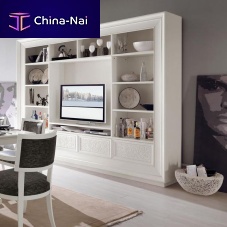 Traditional TV wall unit ART. 6048lacquered wood